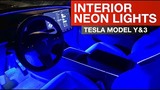 Tesla Model Y & 3  Nestour Neon Light Kit