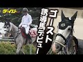 【ゴースト】中山競馬場で誘導馬デビュー！おばけワッペンつけて初出勤　引退から約３カ月半のスピードデビューも優秀な仕事ぶり