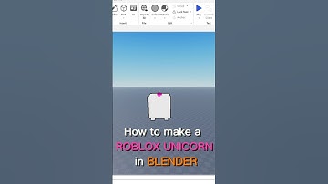 How to make a ROBLOX UNICORN in blender 🦄#lowpolly #3dmodeling #3d #game #tutorial #robloxstudio