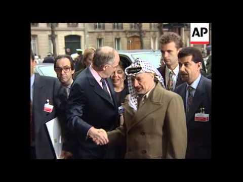 فرانسه پاریس یاسر عرفات بسته کمکی 2 میلیارد دلاری را وعده داد