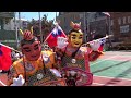 台湾の民俗芸能 電音三太子（でんおんさんたいし）with the background music of Dancing Hero　2025年10月10日　於横浜中華学院　