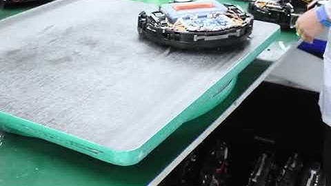 robot vacuum cleaner factory video