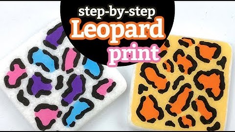 How to Paint LEOPARD PRINT || Painting Leopard Spots on Rocks || Rock Painting 101