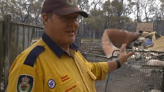 山火事で自宅焼失、構わず別の場所へ　豪の消防団員