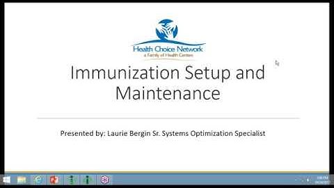 Intergy EHR:  Immunization Module Set Up & Best Practice