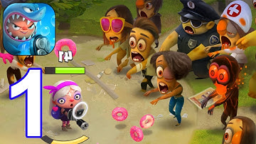 Kids vs Zombies: Donuts Brawl  - Gameplay Walkthrough Part 1 Tutorial (Android,iOS)