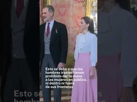La Reina Letizia sufre un feo machista de parte del embajador de Irán