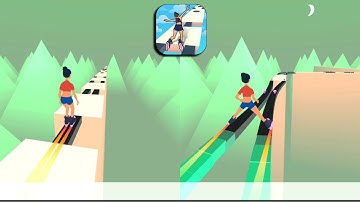 🌈 SKY ROLLER ☁️⛷️ All Levels Gameplay Level 5-6 Walkthrough IOS Android NEW UPDATE