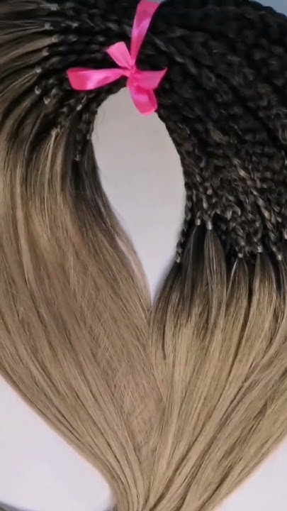 комплект кос со свободным кончиком - YouTube