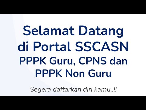 Cara Buka Portal SSCASN BKN.GO.ID Terbaru 2021