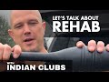 Light clubs for mobility  rehabintro to indian clubs