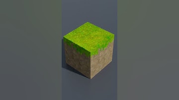 Shovel and Grass Block Minecraft, CGI #Shorts