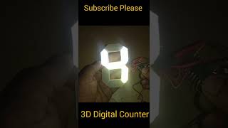 3D Digital Counter | how to make Number | #creative #electronic #project #short Net Worth