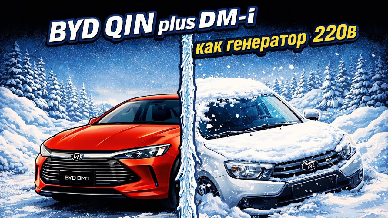 BYD QIN plus DM-i как генератор 220в