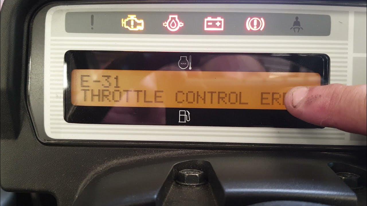 Error code E23 /E31 》Throttle position sensor cricuit open /Electric