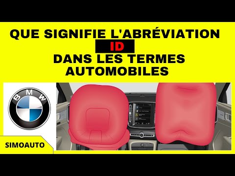 Que signifie l'abréviation ID dans les termes automobiles? Système ID signification | SIMOAUTO