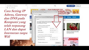 Cara Setting IP Adress, Gateway dan DNS Server Pada Komputer ANBK