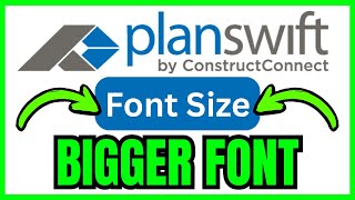 How To MAKE PlanSwift FONT Bigger (QUICK & EASY) 2026