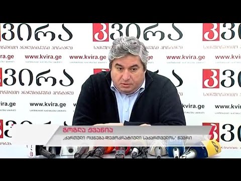 საპარლამენტო უმრავლესობის წევრის გოგლა ჟვანიას პრესკონფერენცია