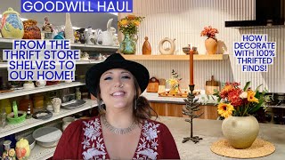 HOW TO DECORATE WITH THRIFT STORE ITEMS! | Goodwill Haul | Thrift Haul | Design On Budget