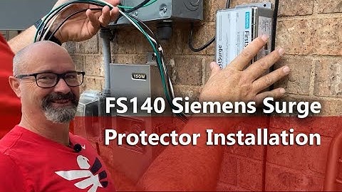 Installing an FS140 Siemens Surge Protector
