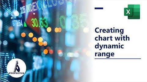 How to create dynamic stock price chart in MS Excel| How to link a dynamic range to a chart in Excel