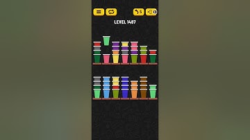 Cup Sort Puzzle Level 1487 | Water Sort Puzzle Level 1487 | Ball Sort Puzzle Level 1487 All the same