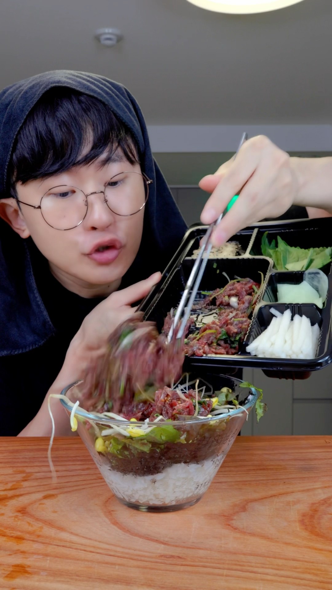 How to make Beef Tartare Bibimbap