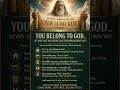 YOU BELONG TO GOD… SO WHY ARE YOU LIVING LIKE THE WORLD OWNS YOU? Artwork