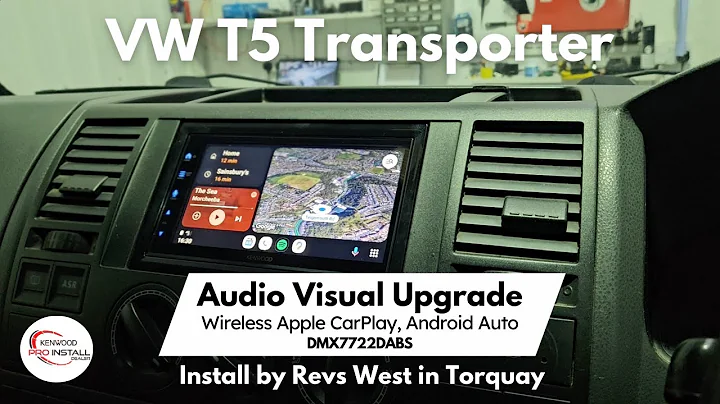 VW T5 Transporter Wireless CarPlay, Android Auto Stereo Upgrade KENWOOD DMX7722DABS #vwt5 #caraudio