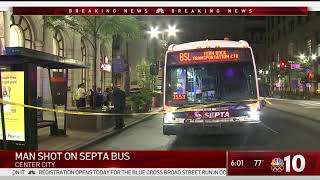 Man Shot on SEPTA Bus Driving Through Center City | NBC10