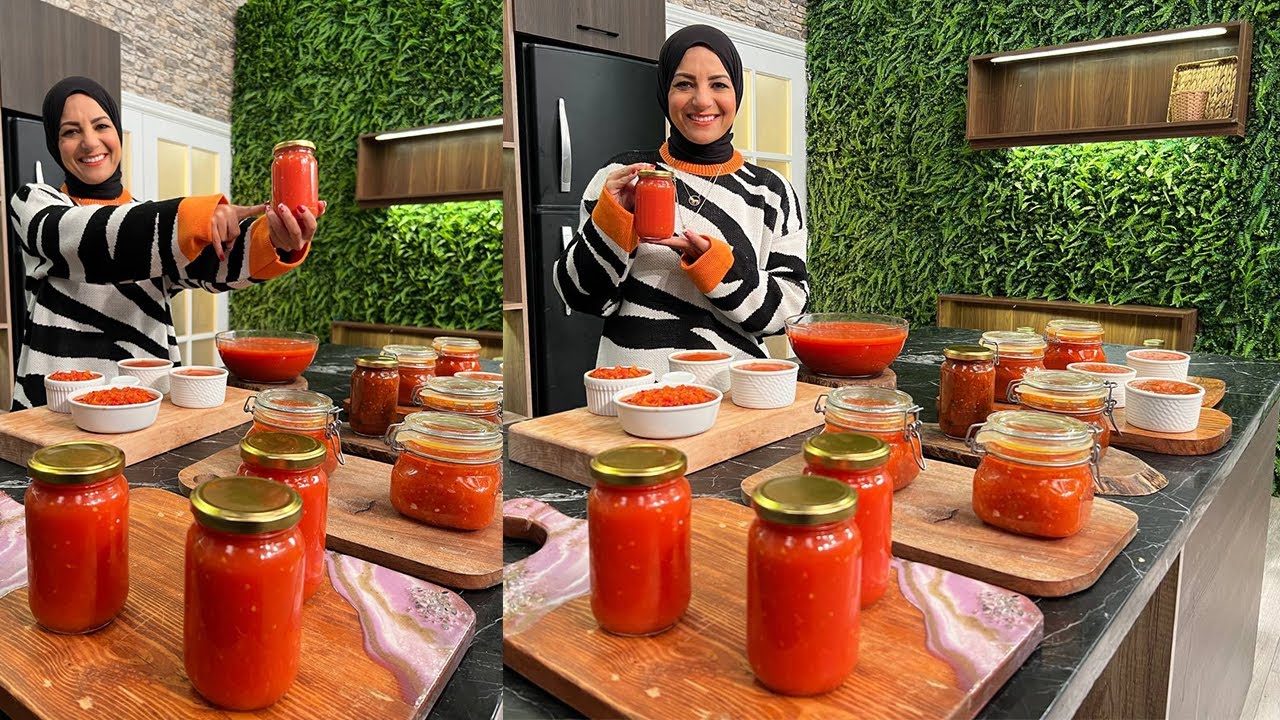 سنة أولى طبخ مع الشيف سارة عبد السلام | صلصة طماطم مكثفة - صلصة طماطم لطبخ غربي - كاتشب - كاتشب حار