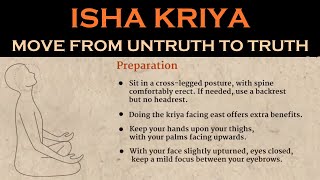 Isha kriya is a simple yet potent process rooted in the timeless
wisdom of yogic sciences. offered by sadhguru, it has potential to
transform lif...