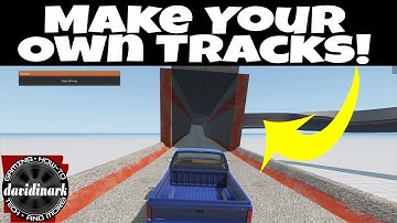 TRACKBUILDER Basics! How to build your own tracks in BeamNG Drive