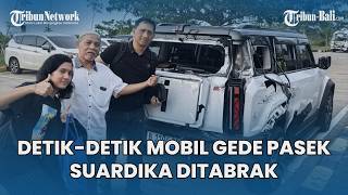 The Moment Pasek Suardikas Big Car Was Hit By A Series Of Buses Driving Recklessly On The Toll Road