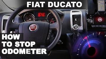 FIAT DUCATO CAMPERVAN | Dashboard removal | Odometer stop | 2020