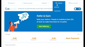 How to install Cuelinks widget code into blog?