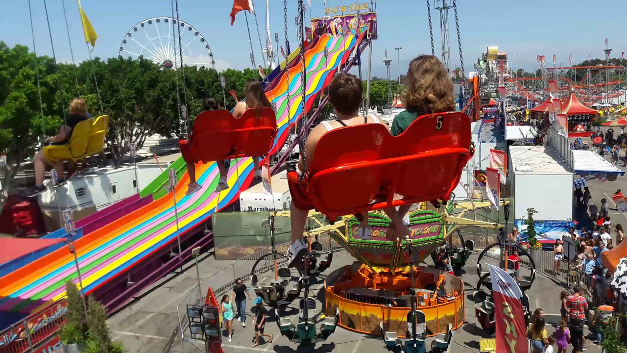 Sky Flyer Ride (On-Ride) At the OC Fair