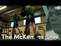 The shed out the back where the McKenna brothers' boxing dream began The shed out the back where the McKenna brothers' boxing dream began