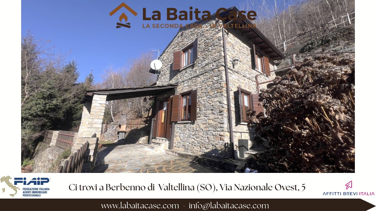 Baita singola con terreno a Morbegno SO1113CR – La Baita Case