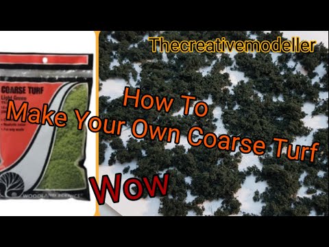 How To Make Your Own Coarse Turf - Model Railroad Scenery