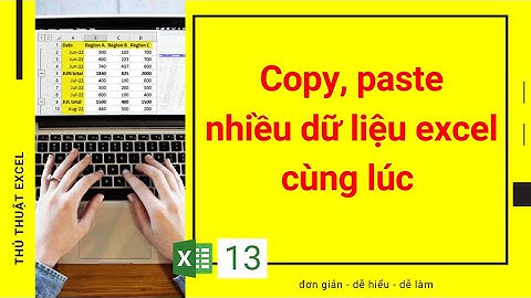 Hướng dẫn copy cột giong nhau trong excel