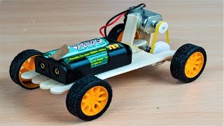 Diy powered car -  How to make dc motor car