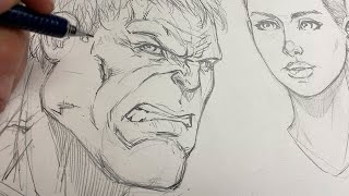 How I Practice Drawing Faces for Comics