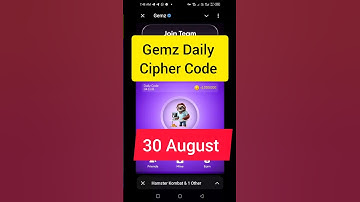 Gemz Daily Cipher Code | Gemz Daily Cipher Code 30 August 2024