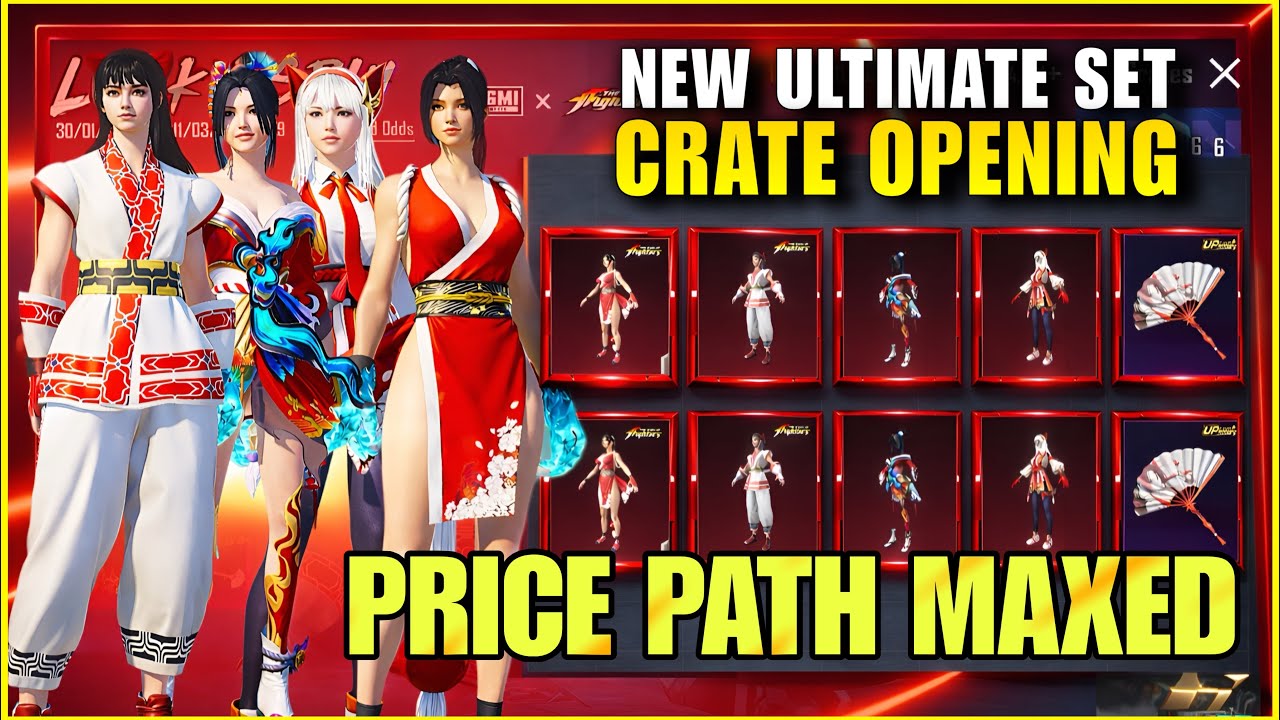 New King of Fighters Price Path Maxed | Lucky Spin Crate Opening | BGMI | PUBG MOBILE
