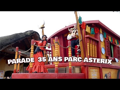 NOUVEAU DÉFILÉ GAULOIS DU PARC ASTÉRIX : nouveau char hispanique et nouvelle musique !