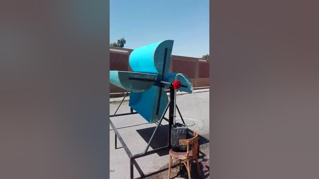 Water pump driven by horizontal axis wind turbine YouTube