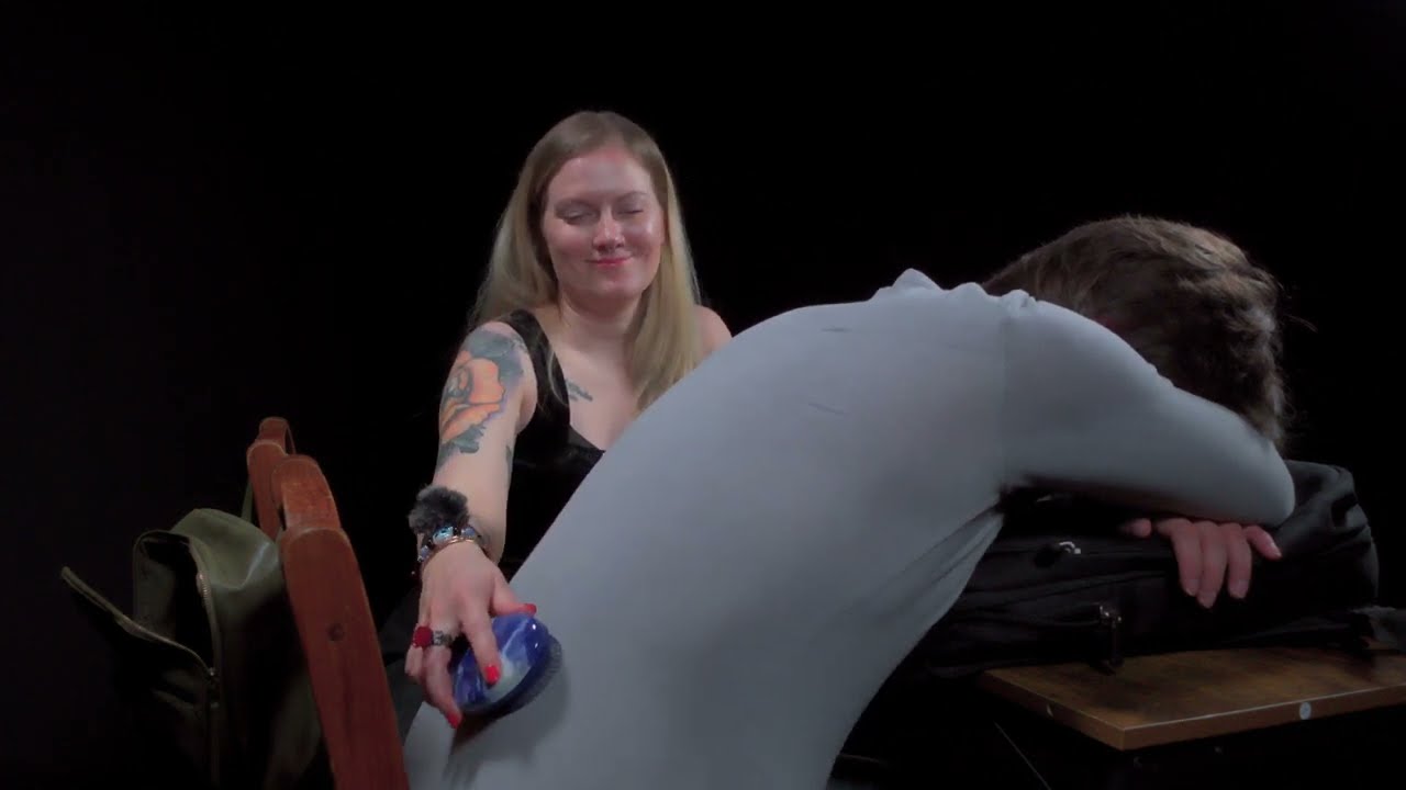 ASMR Girl Scratches Your Back in Study Hall 😴 Sleepy Roleplay