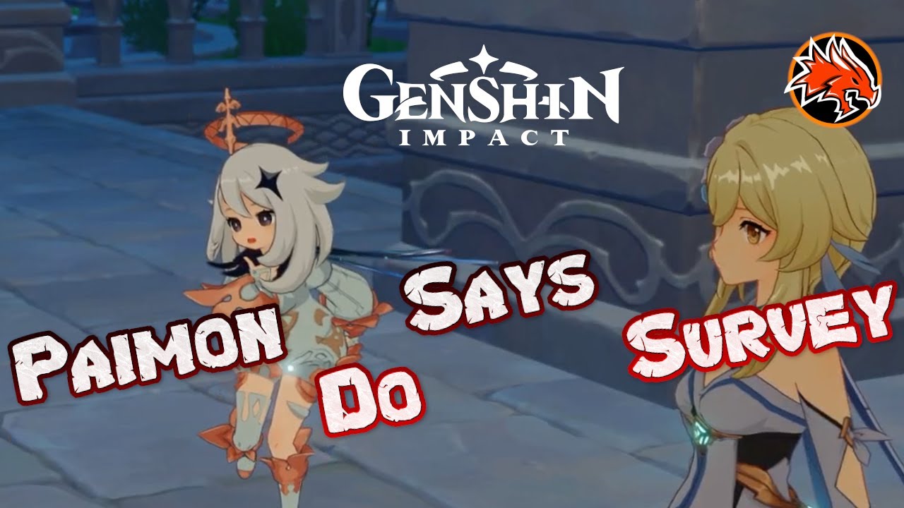 Paimon Talking Genshin Impact Paimon Survey Talk - YouTube
